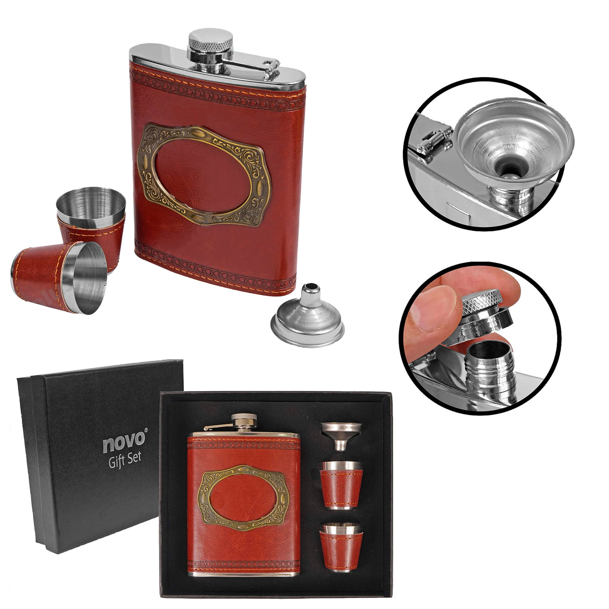 Wiskera Licorera En Acero 8 Oz